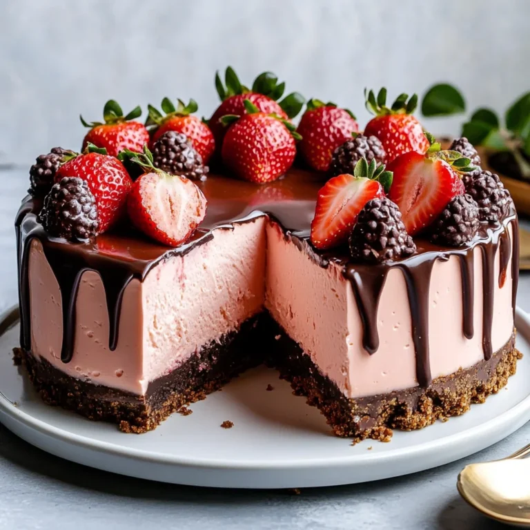 Chocolate Covered Strawberry Cheesecake Recipe