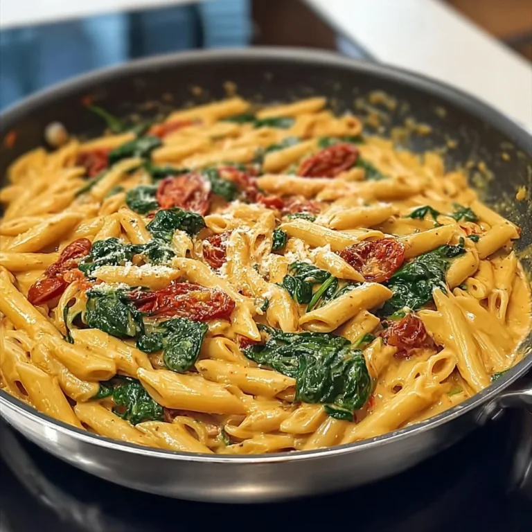 One-Pot Spinach Tomato Pasta Recipe