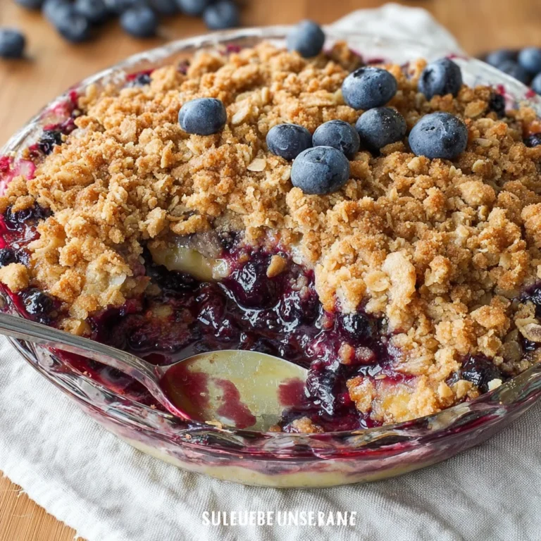 Delightful Blueberry Rhubarb Crisp Recipe