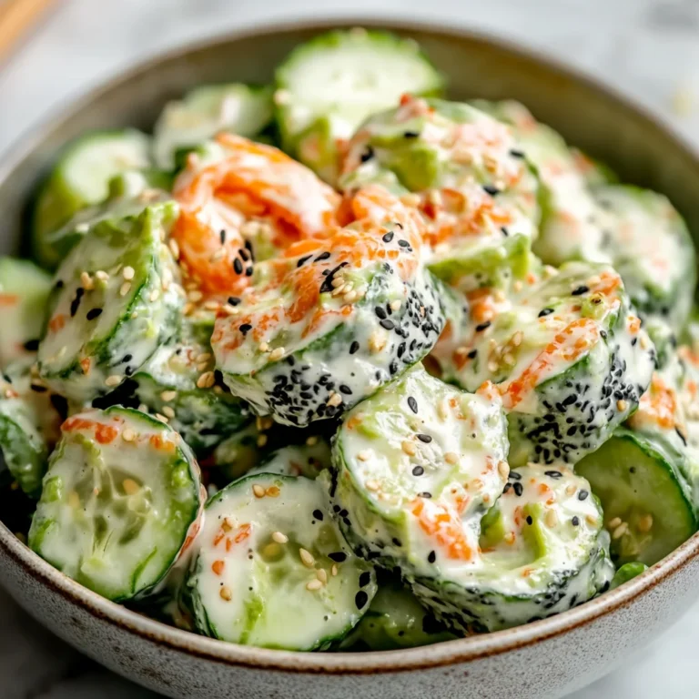 Easy California Roll Cucumber Salad Recipe