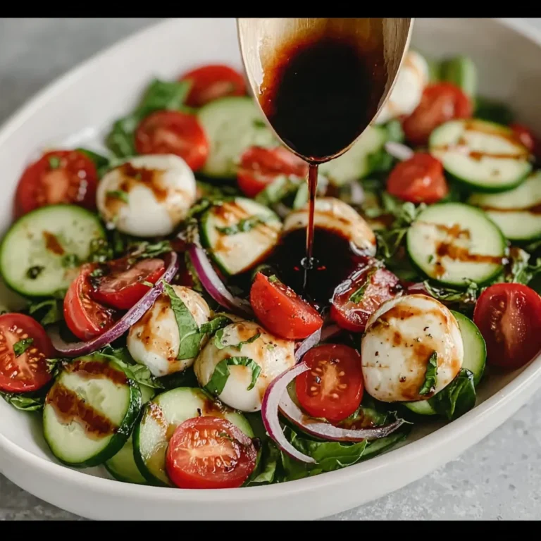 Fresh Cucumber Caprese Salad Recipe