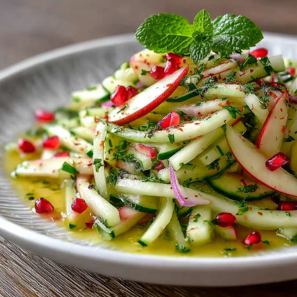 Easy & Delicious Cucumber Apple Salad – Crisp, Tangy & Naturally Refreshing step by step