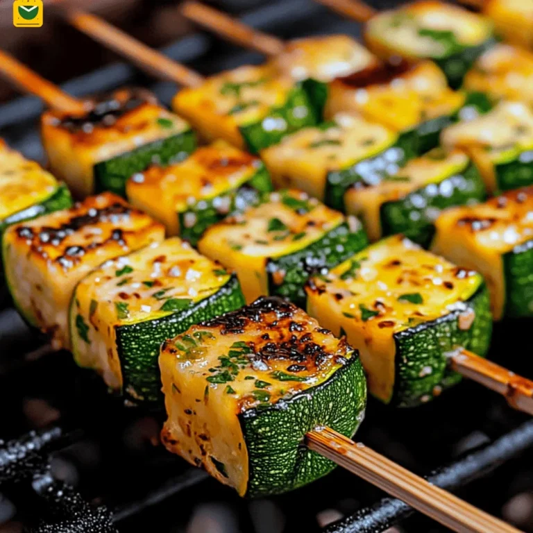 Garlic Butter Zucchini Skewers Recipe