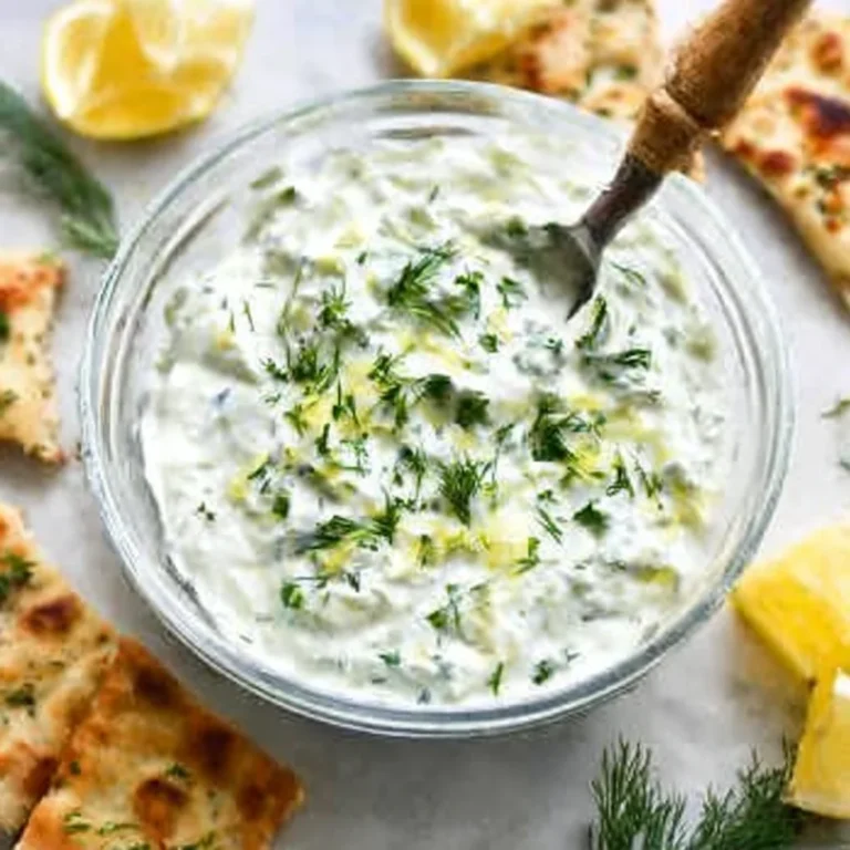 Easy 10 Minute Healthy Tzatziki Sauce Recipe