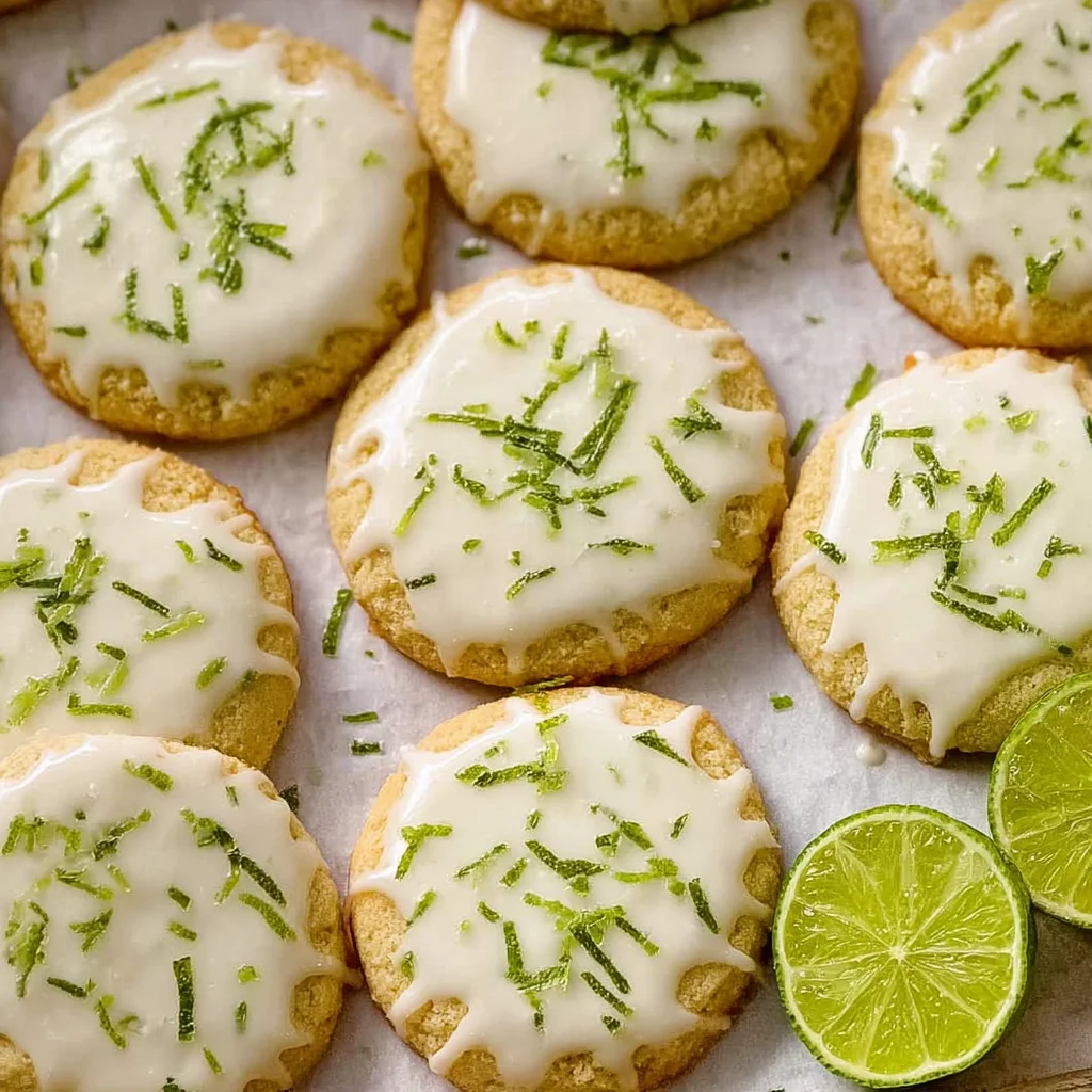 Easy Key Lime Cookies with Lime Glaze | Lemons + Zest step by step