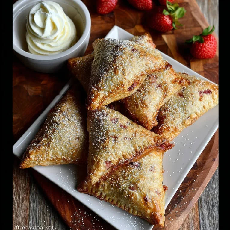 Strawberry Rhubarb Turnovers Recipe