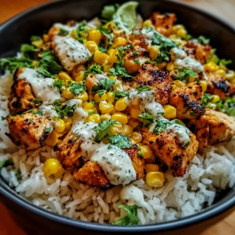 Street Corn Chicken Rice Bowl Recipe