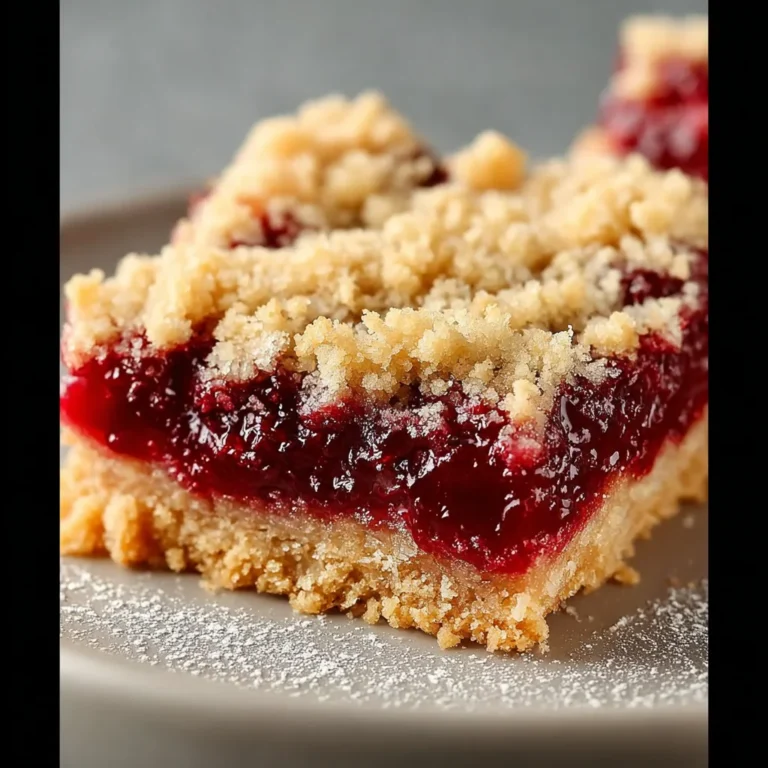 Quick Cherry Crumble Bars Recipe