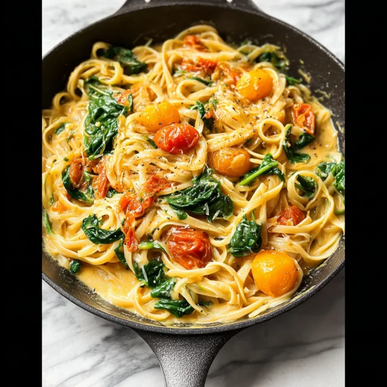 Fresh Spinach and Tomato Pasta Recipe