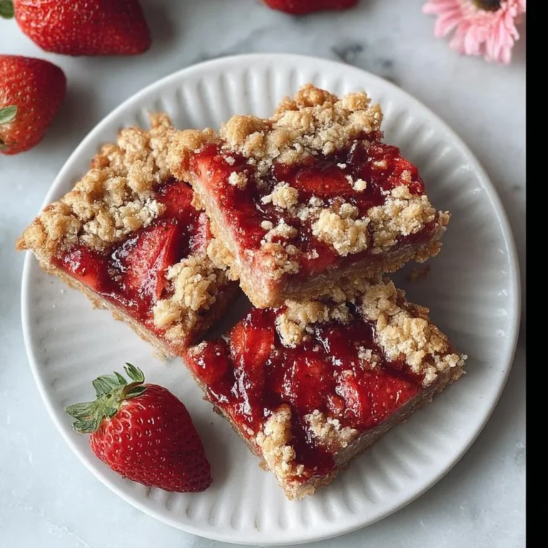 Healthy Oatmeal Strawberry Bars Recipe