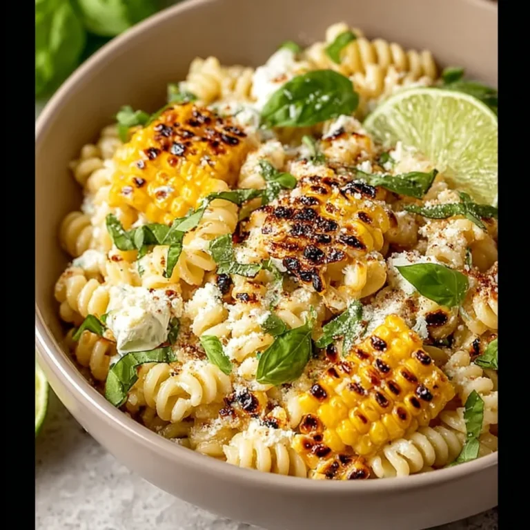 Creamy Street Corn Pasta Salad Recipe