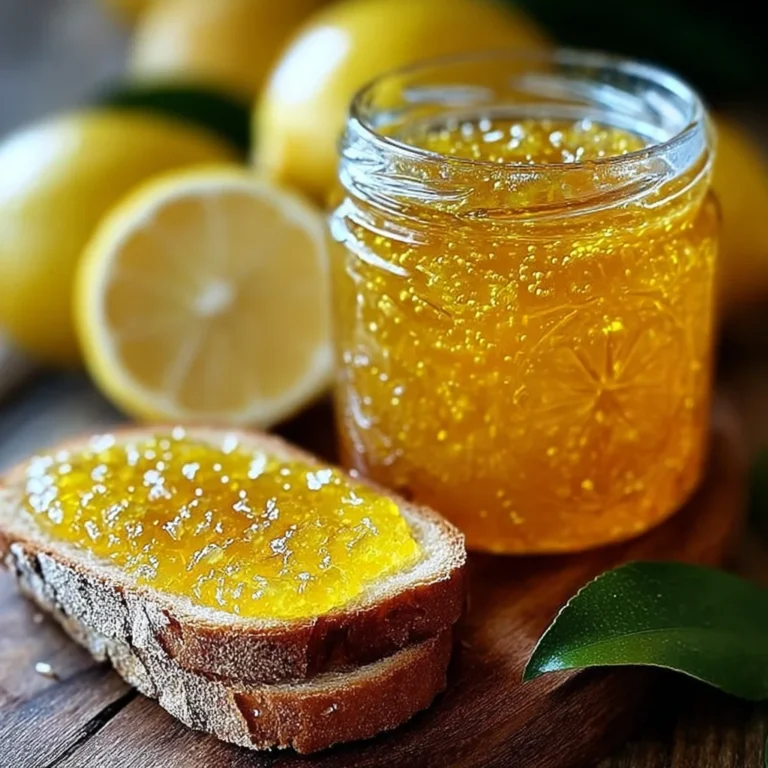 Homemade Lemon Spread Recipe