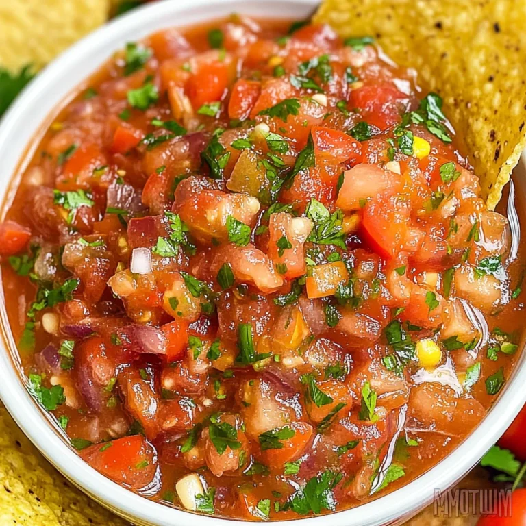 Fresh Salsa Recipe (5 Minutes) Easy