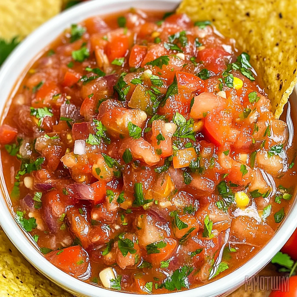 Homemade Salsa Recipe with Fresh Tomatoes step by step