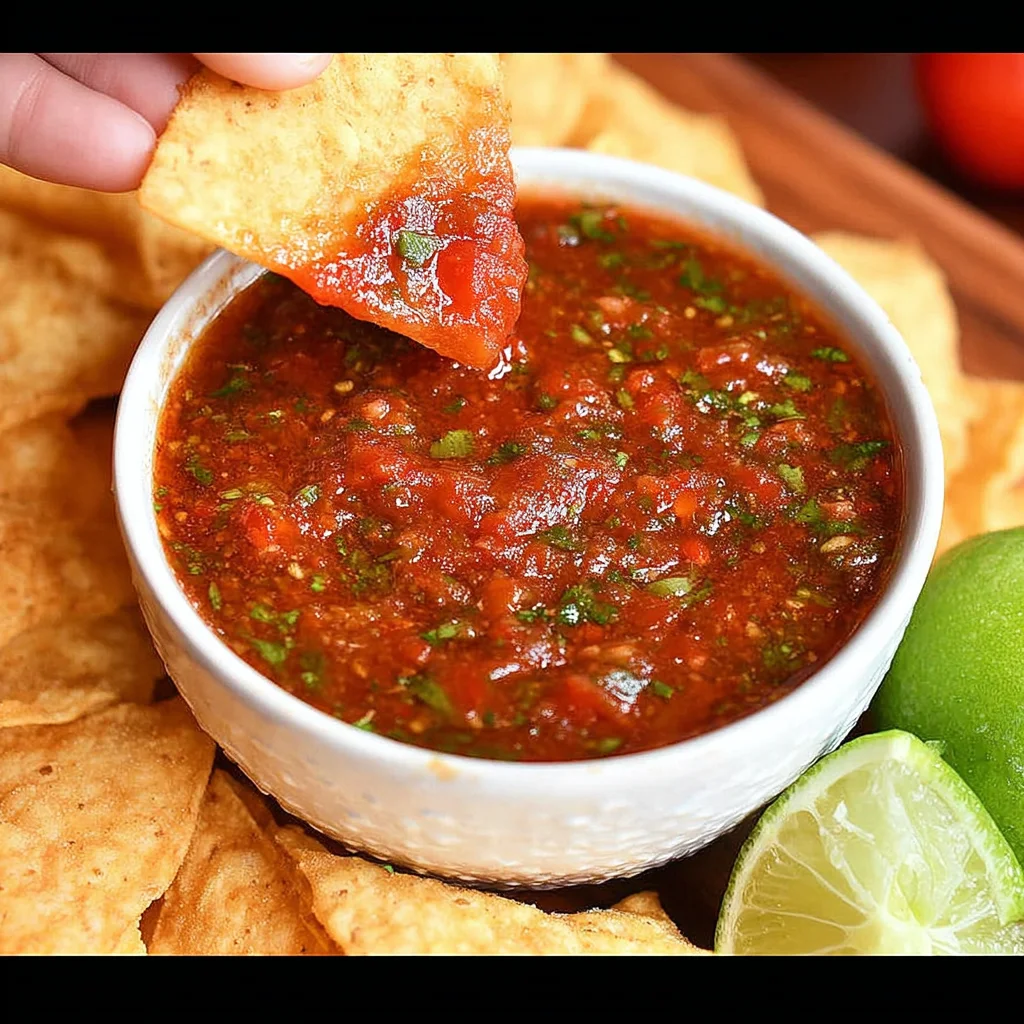 Homemade Salsa Recipe step by step