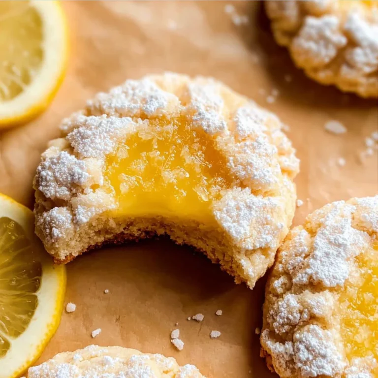 Lemon Bar Cookies Recipe