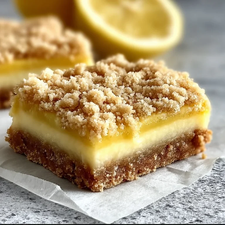 Lemon Crumb Bars Recipe