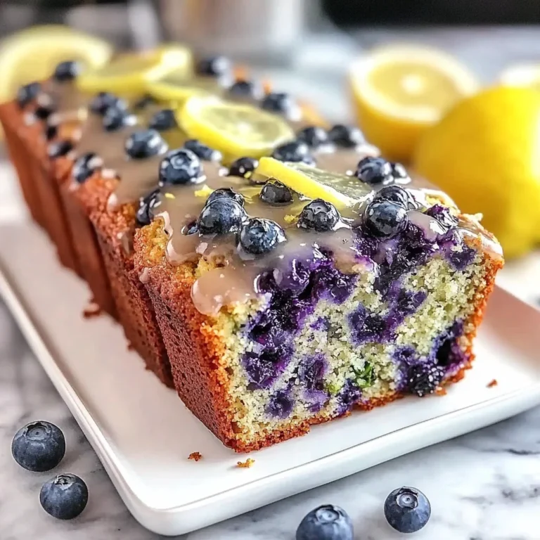 Moist Blueberry Zucchini Bread With Lemon Glaze Recipe