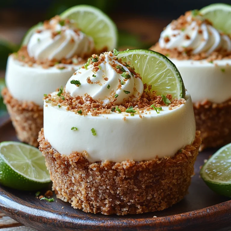 Heavenly No-Bake Mini Key Lime Pies Recipe