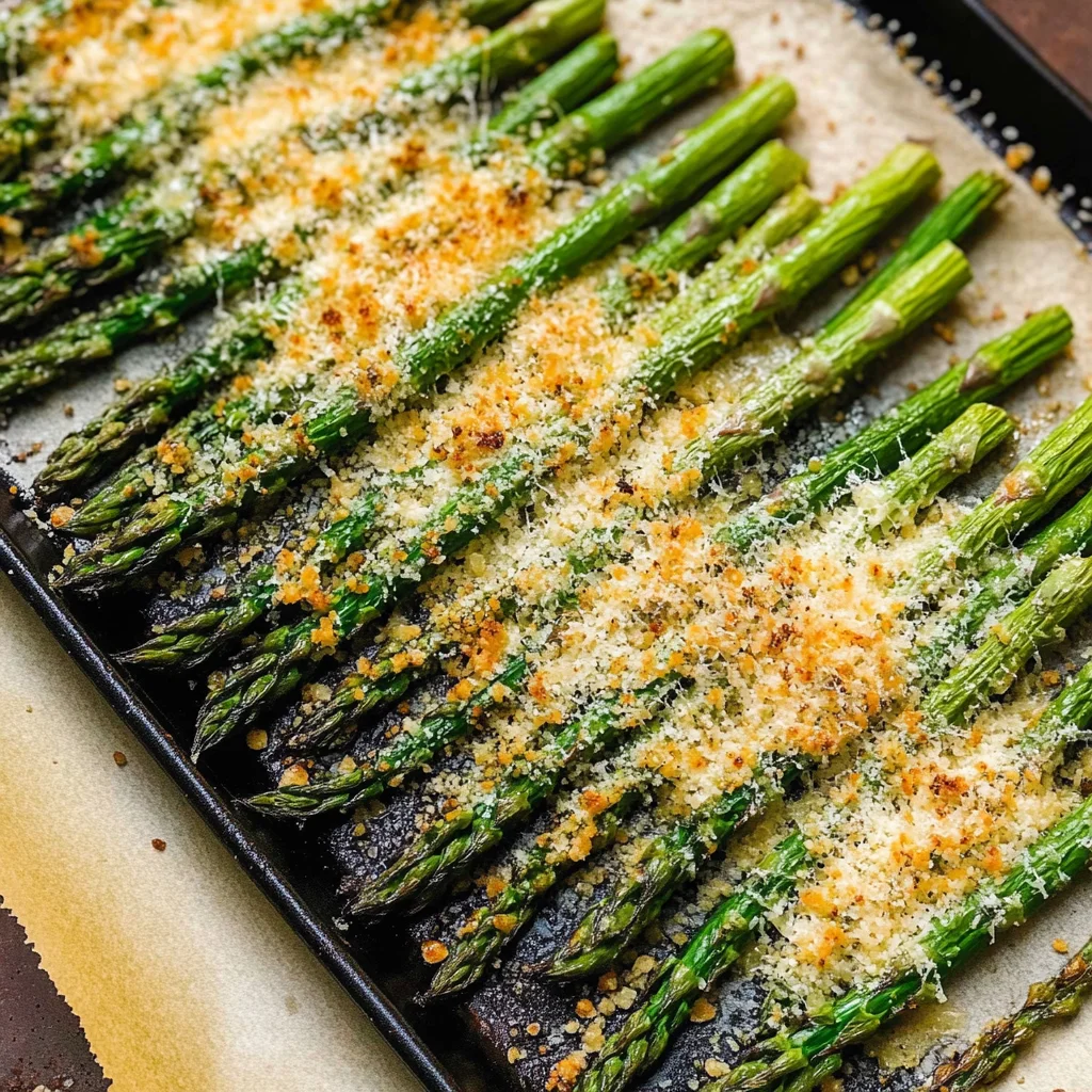 Oven Roasted Garlic Parmesan Asparagus step by step
