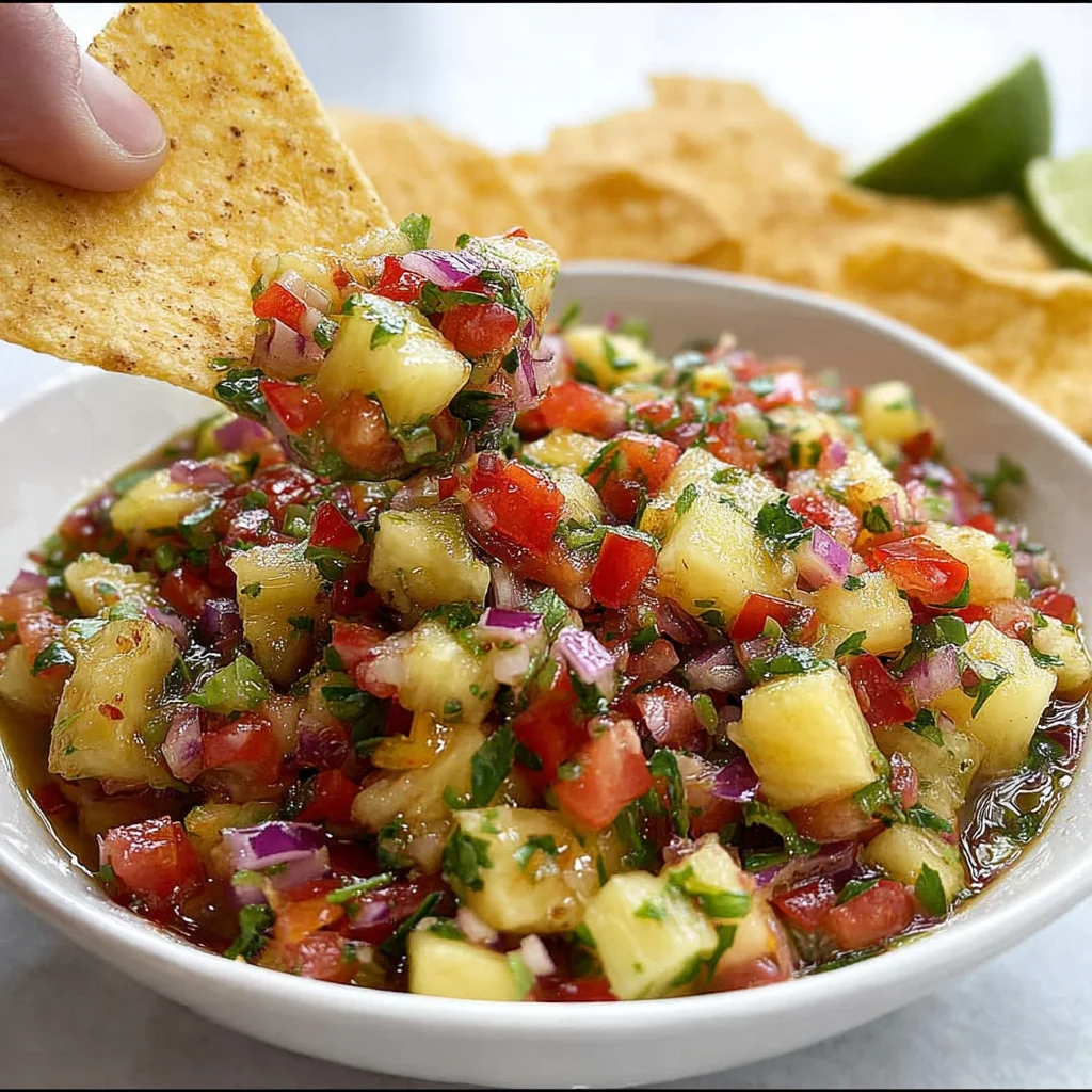 Pineapple Salsa step by step