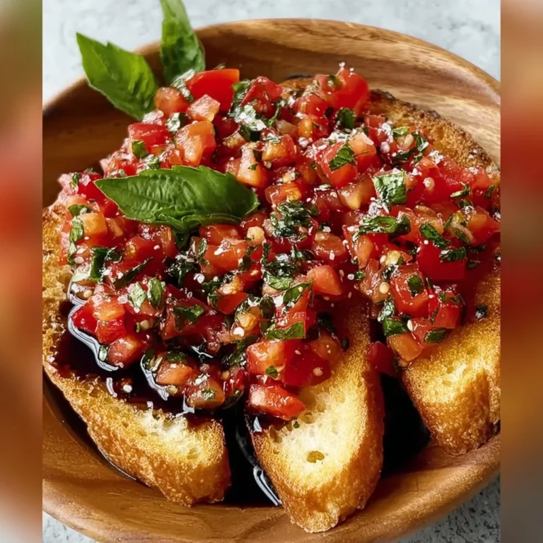 Juicy Bruschetta with Balsamic Glaze Recipe