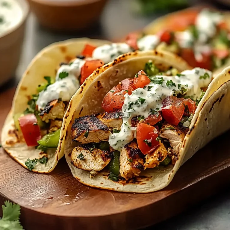 Grilled Mediterranean Chicken Tacos Recipe