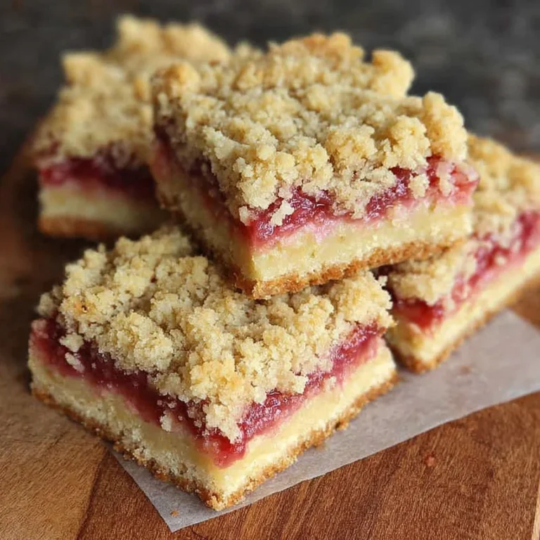 Rhubarb Crumble Squares Recipe