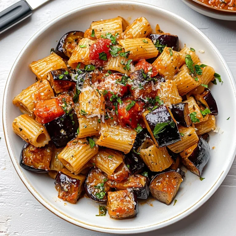 Eggplant and Fresh Tomato Pasta Recipe
