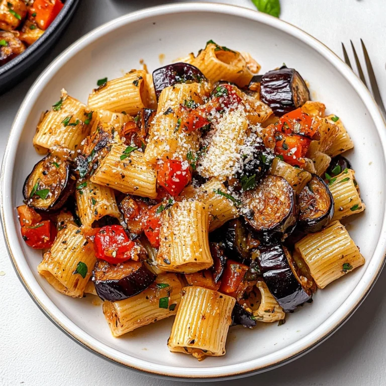 Eggplant and Fresh Tomato Pasta Recipe