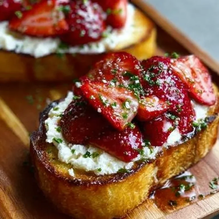 Roasted Strawberry Whipped Ricotta Toast Recipe