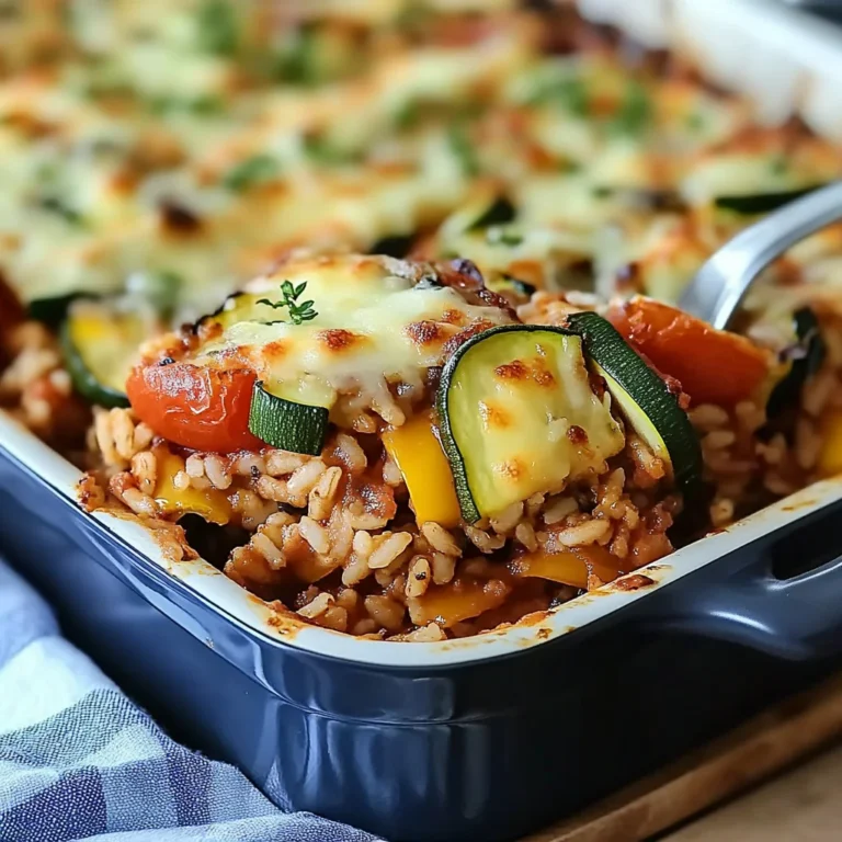 Quick Weeknight Zucchini and Rice Casserole Recipe