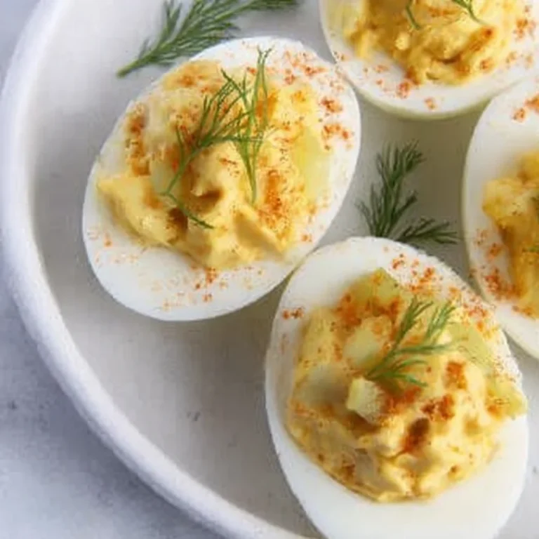 Dill Pickle Deviled Eggs Recipe
