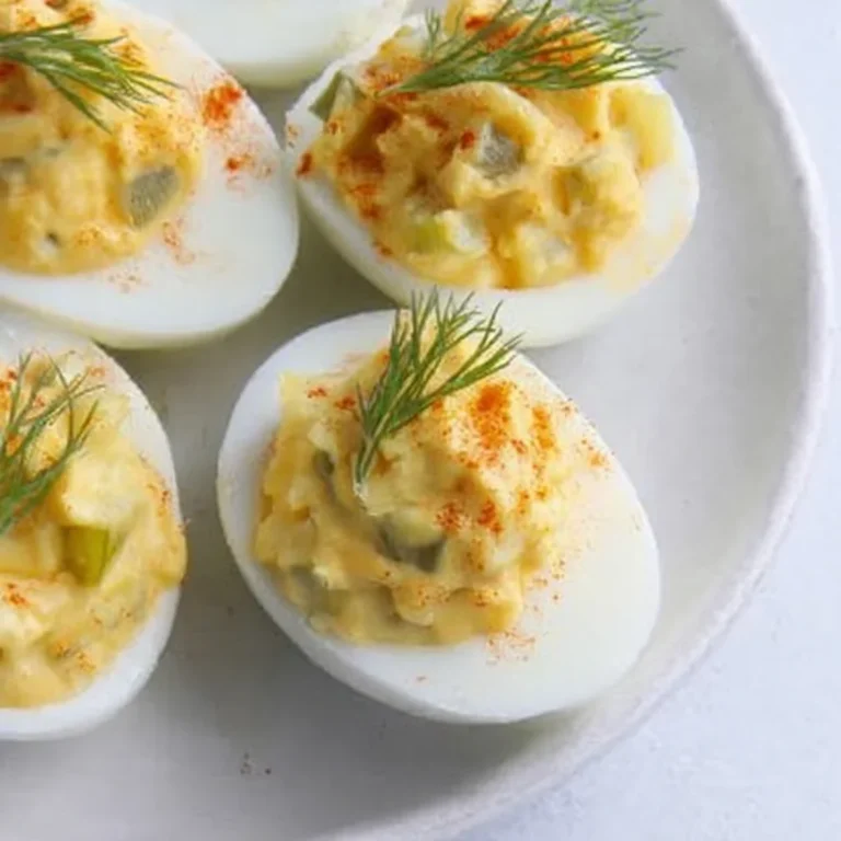 Dill Pickle Deviled Eggs Recipe