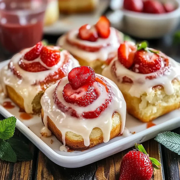 Strawberry Cheesecake Cinnabon Rolls Recipe