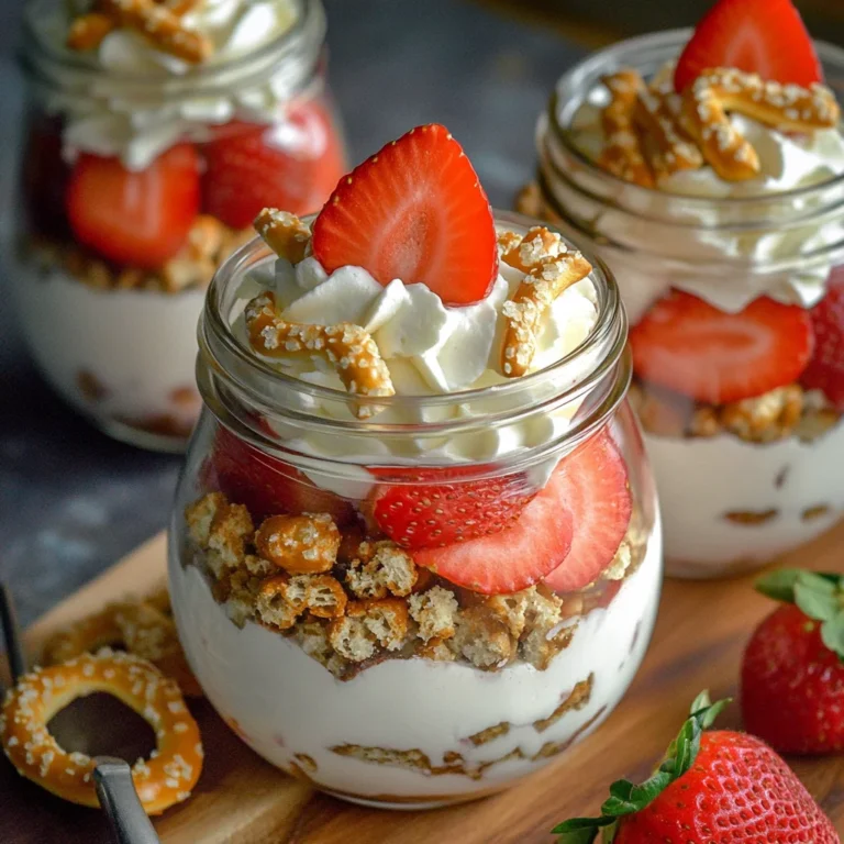 Strawberry Pretzel Salad Parfaits Recipe