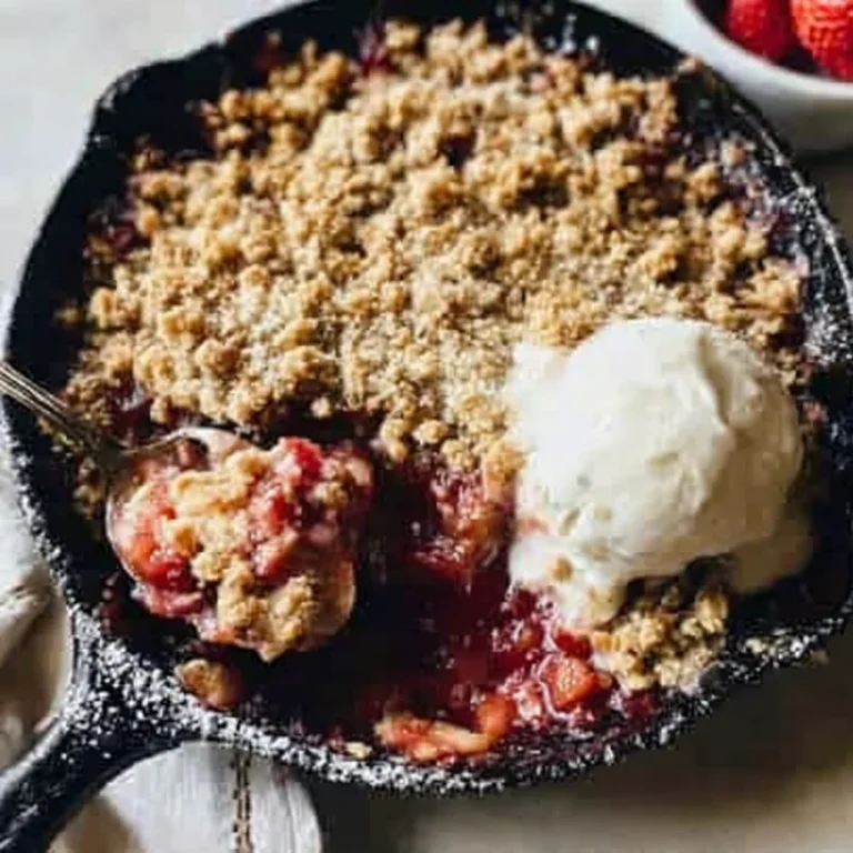 Strawberry Rhubarb Crisp Recipe
