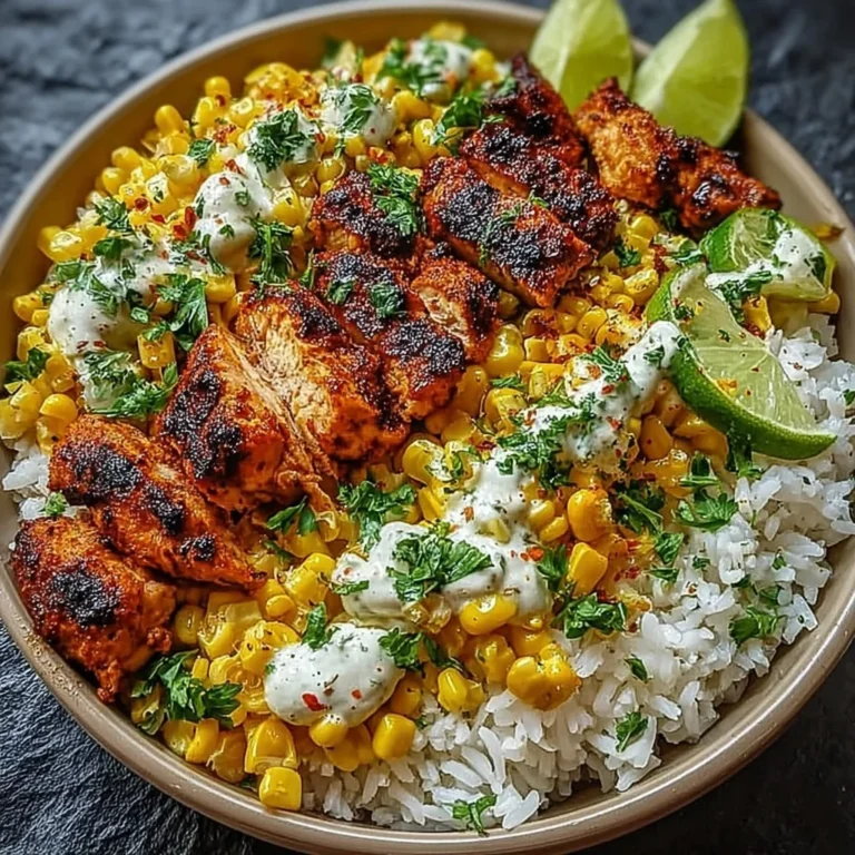 Street Corn Chicken Rice Bowl Recipe