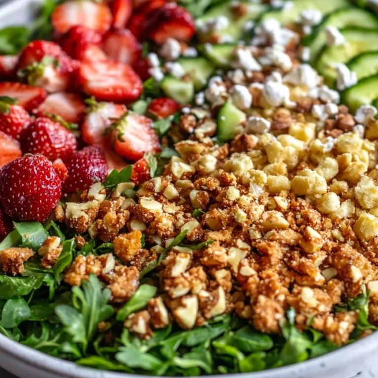 Strawberry Crunch Salad Recipe With Champagne Vinaigrette