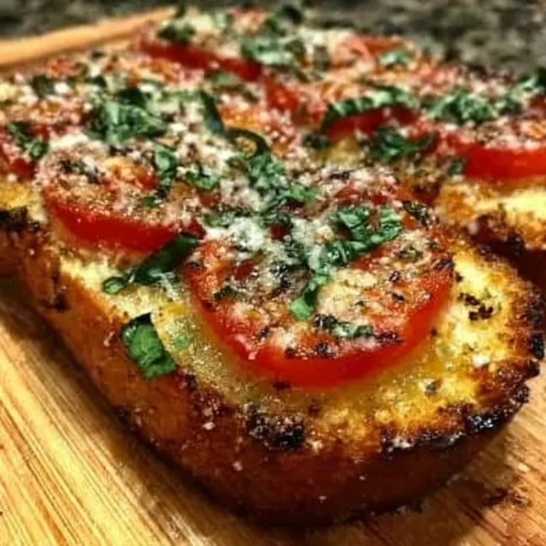 Tomato Basil Garlic Bread Recipe