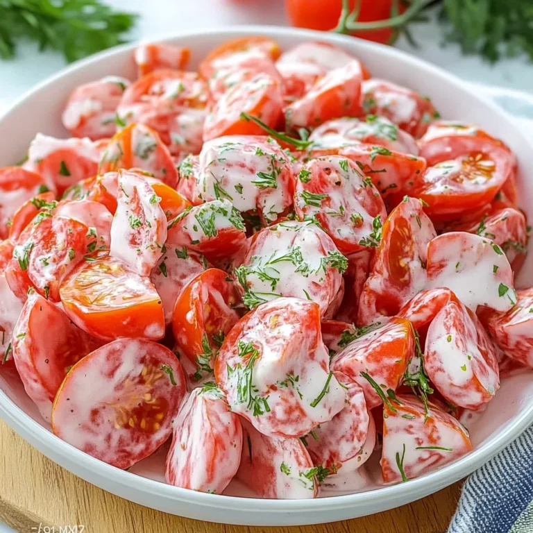 Tomato Garlic Salad Recipe