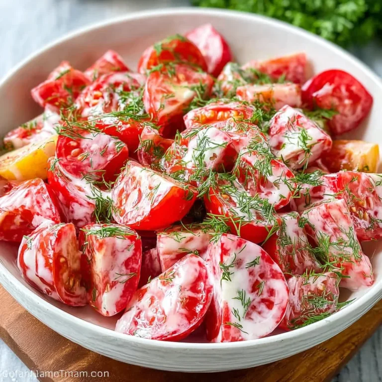 Tomato Garlic Salad Recipe