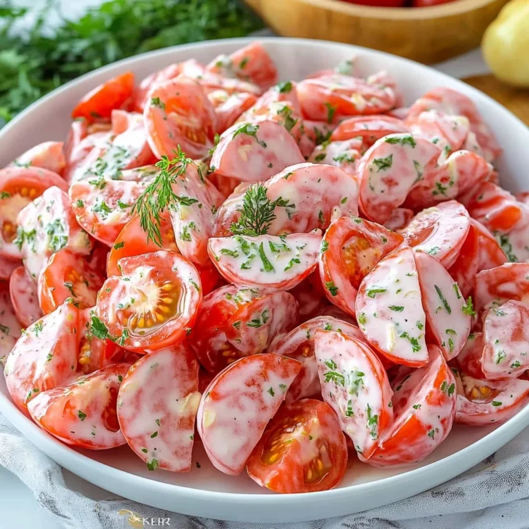 Tomato Garlic Salad Recipe