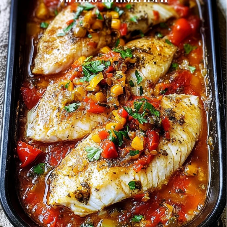 Mediterranean Style Baked Tilapia Recipe