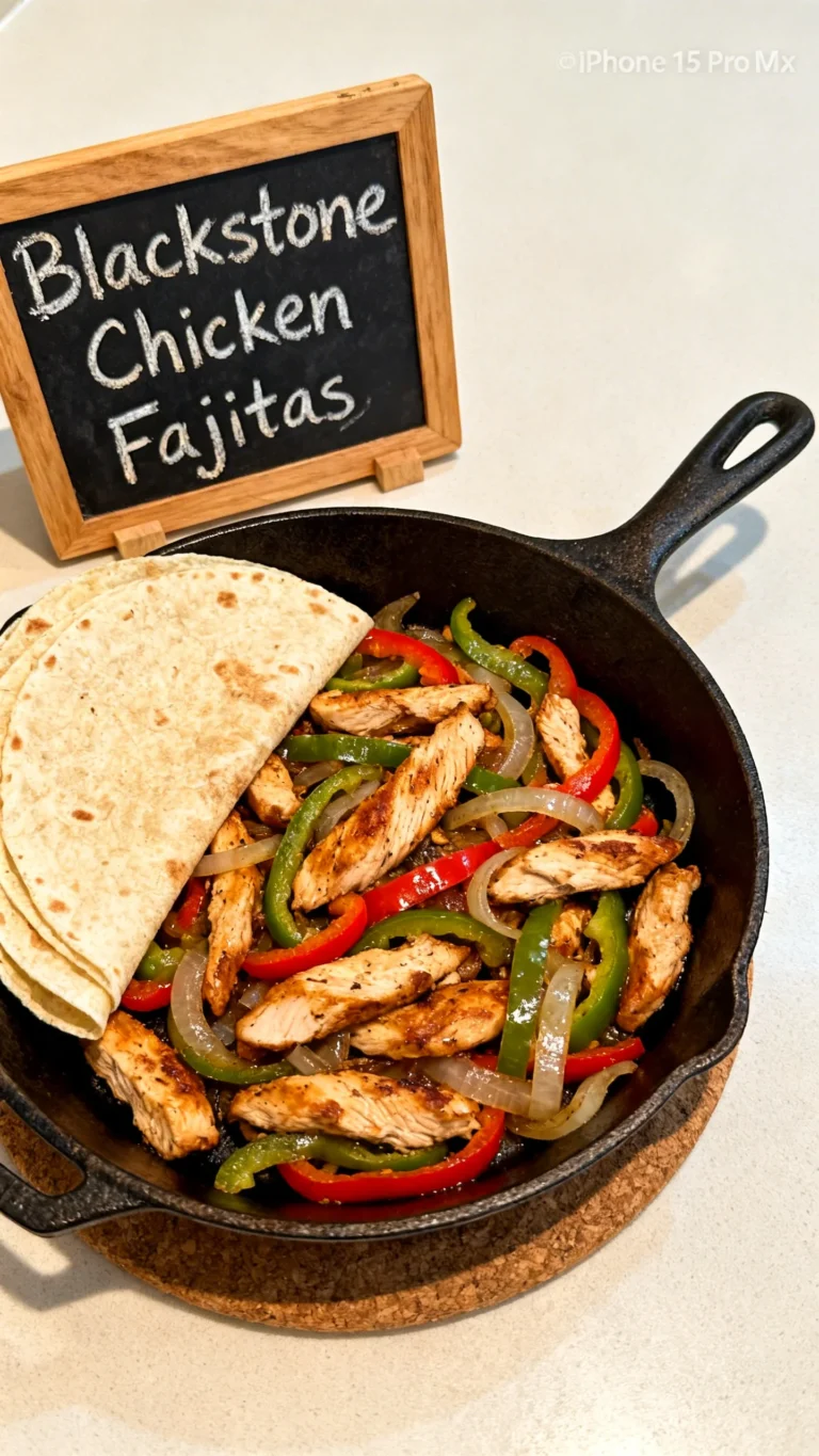 Blackstone Chicken Fajitas Recipe