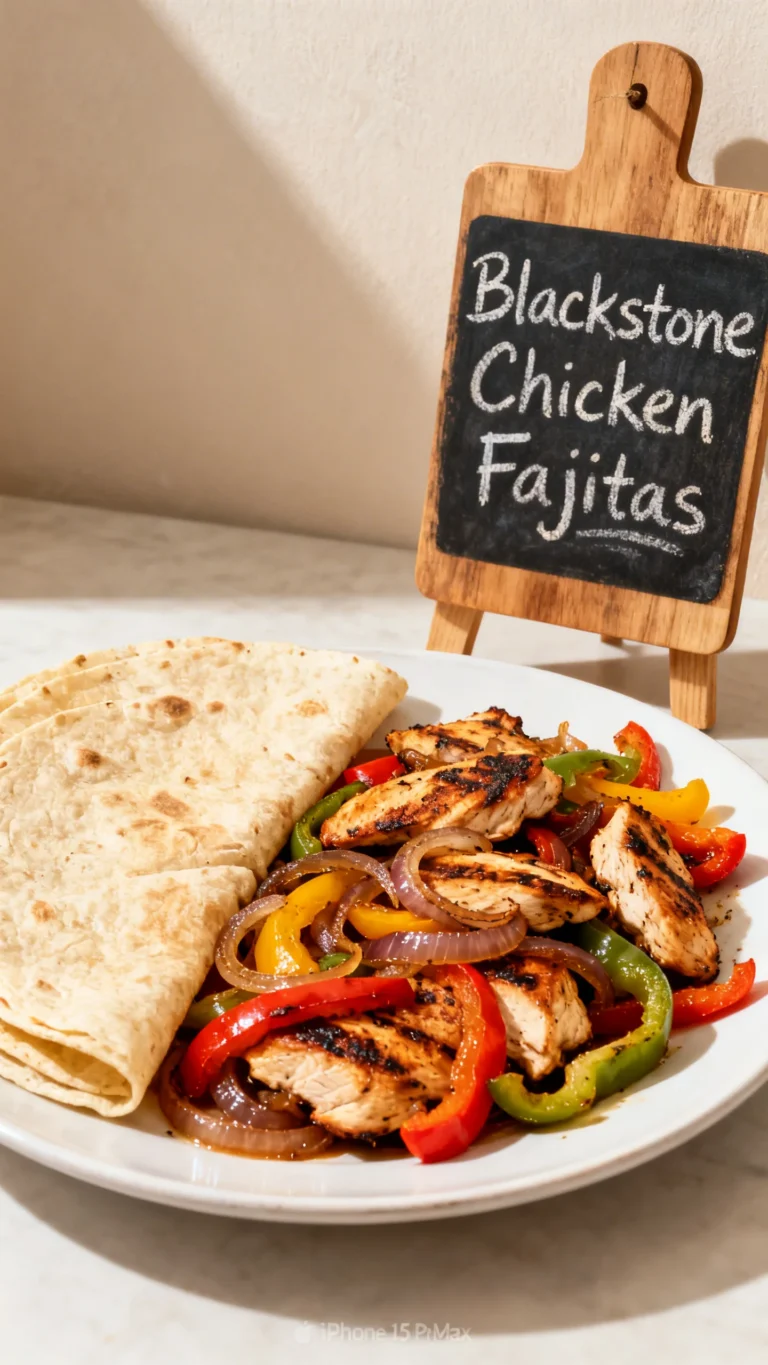 Blackstone Chicken Fajitas Recipe