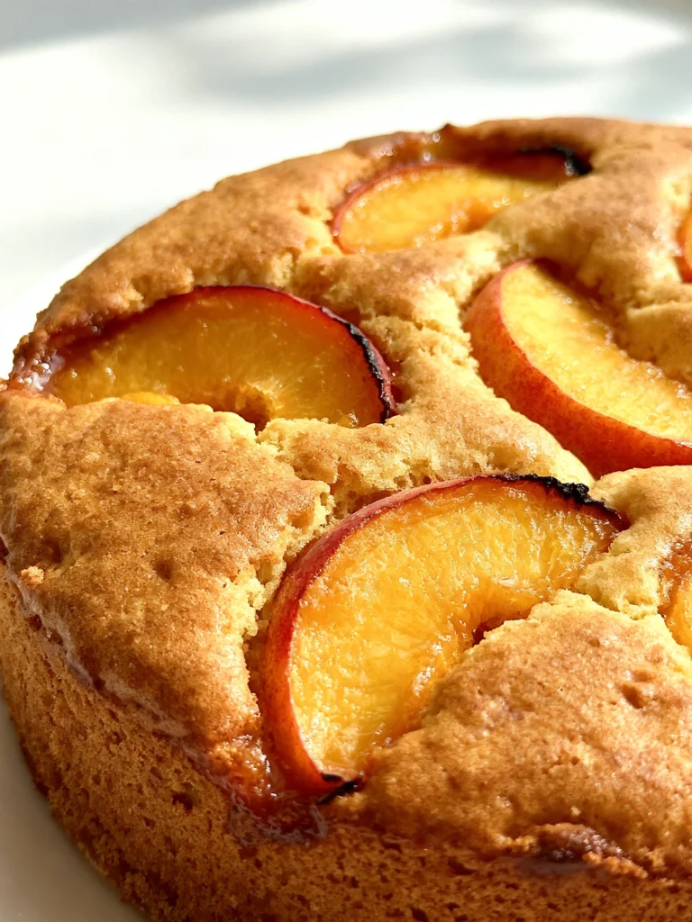 Brown Sugar Peach Cake Recipe