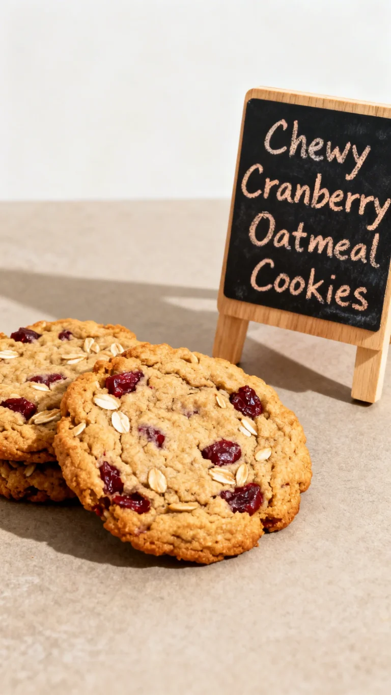 Cranberry Oatmeal Cookies Recipe