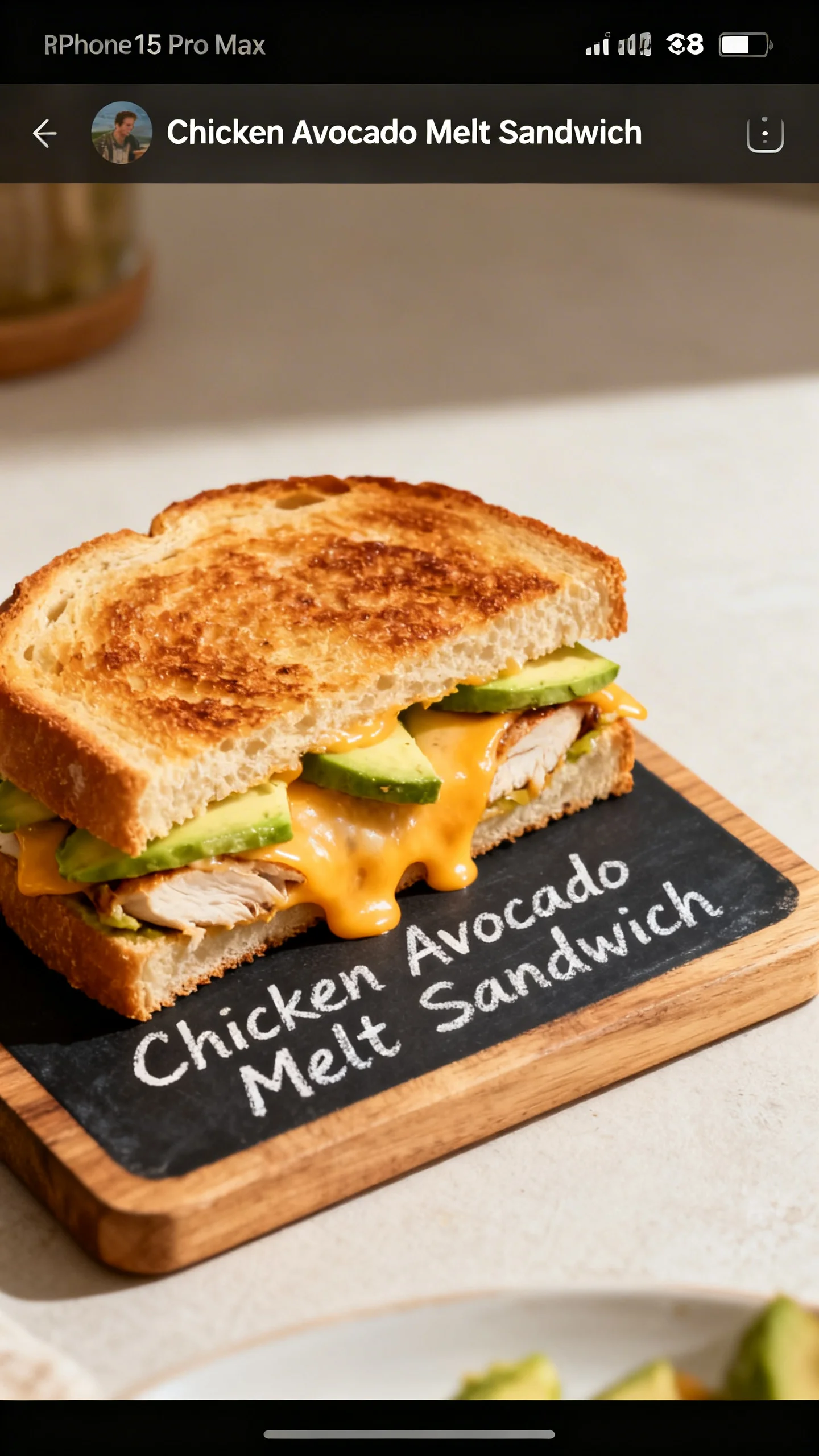Chicken Avocado Melt Sandwich step by step