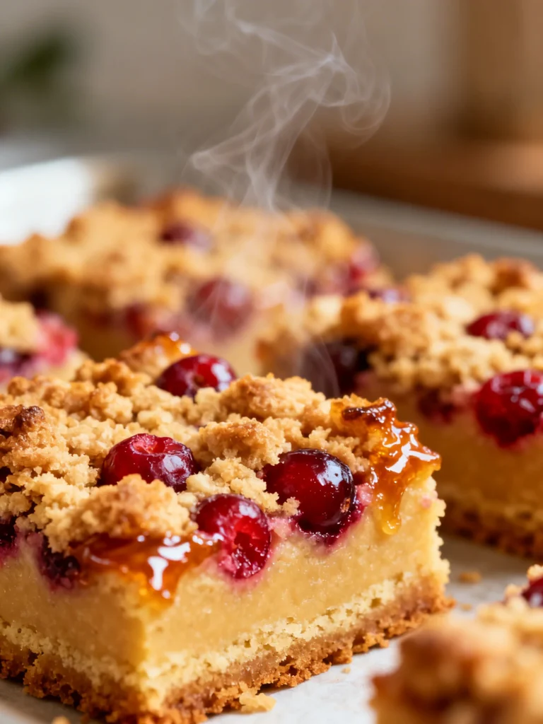 Cranberry Crumble Bars Recipe